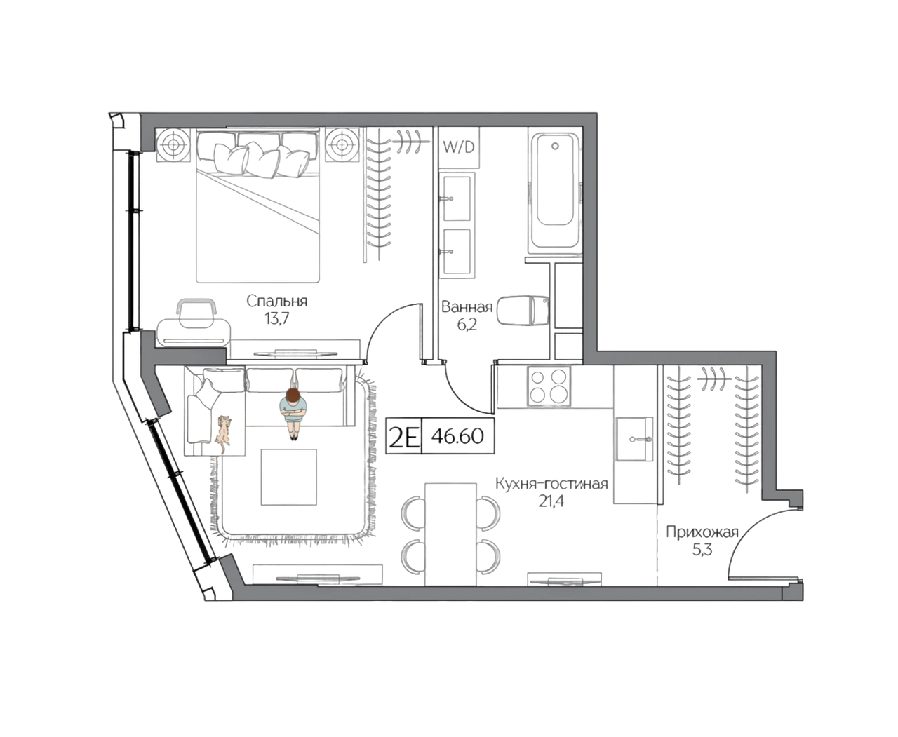 1-Комнатные квартиры от 31 м² — 8,1 млн ₽